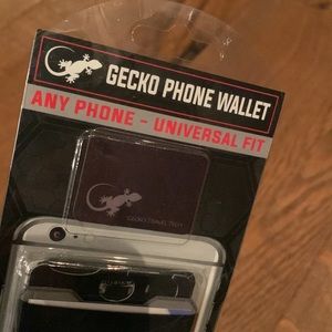 NWT Gecko Phone Wallet Black & Black - Universal Fit